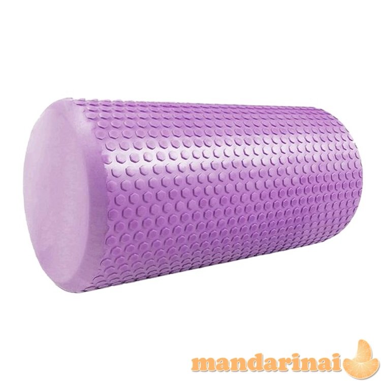 Masažinis jogos volas SANRO Foam roll 30*15cm Šviesiai violetinis