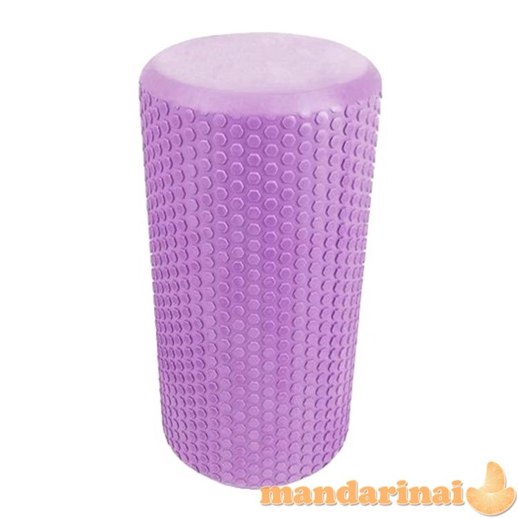 Masažinis jogos volas SANRO Foam roll 30*15cm Šviesiai violetinis