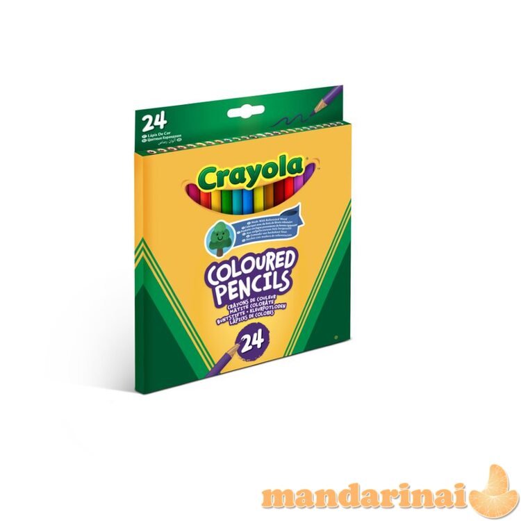 CRAYOLA Spalvoti pieštukai (24 vnt.)