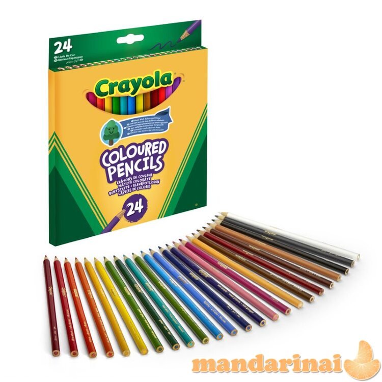 CRAYOLA Spalvoti pieštukai (24 vnt.)