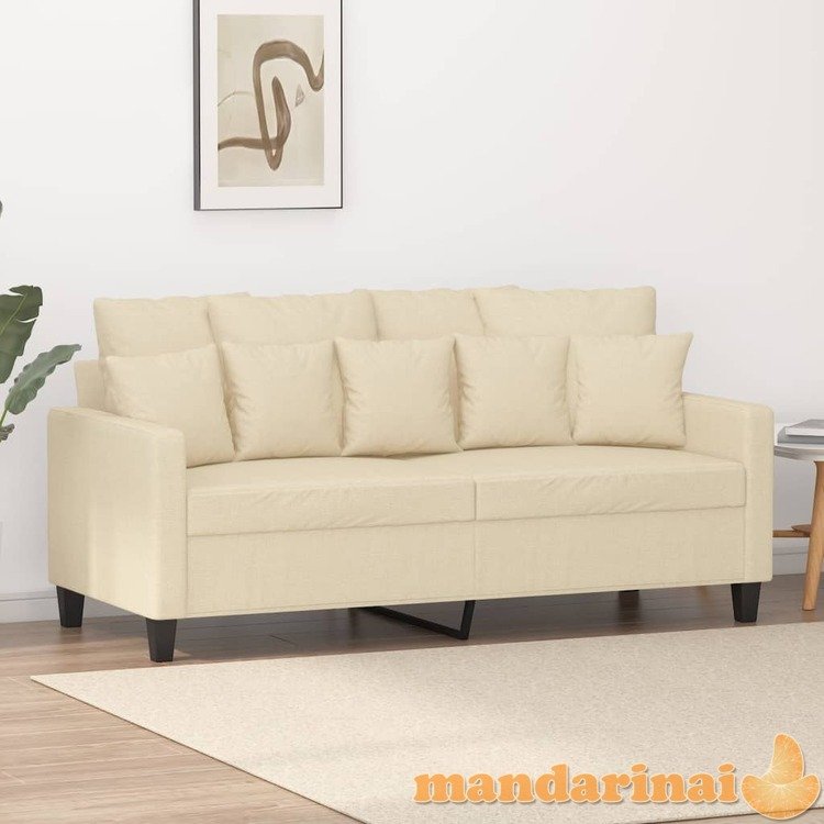 Dvivietė sofa, kreminės spalvos, 140cm, audinys