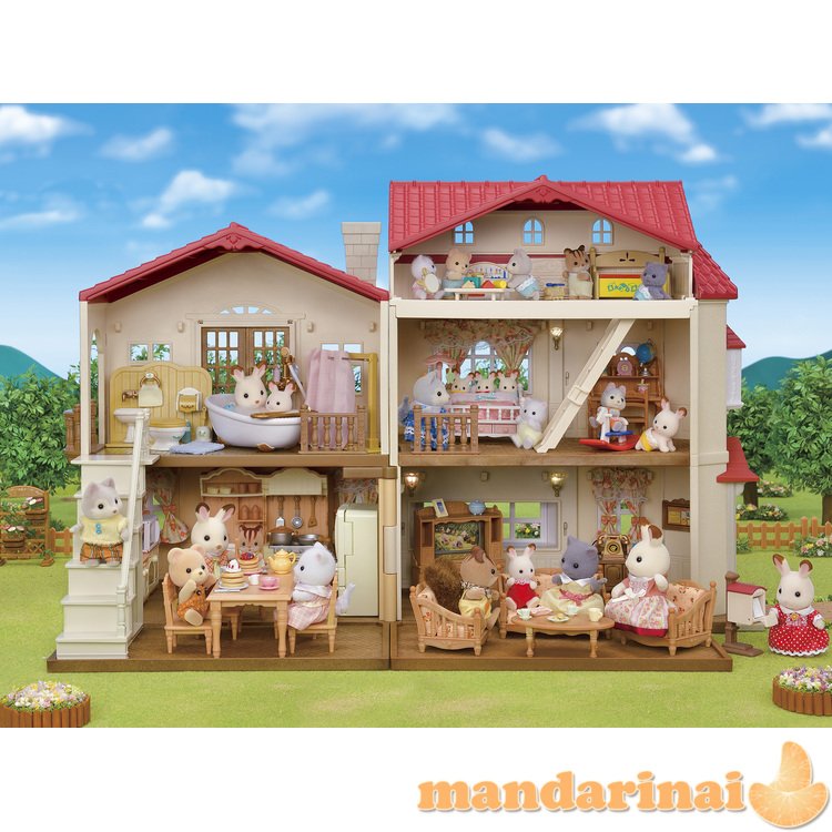 SYLVANIAN FAMILIES Kaimo namas su raudonu stogu