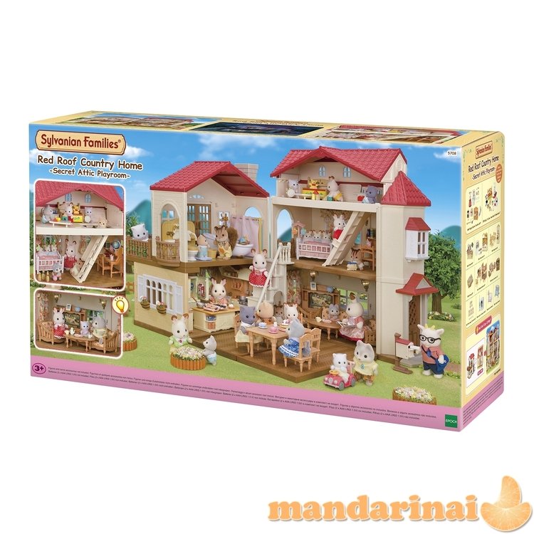 SYLVANIAN FAMILIES Kaimo namas su raudonu stogu