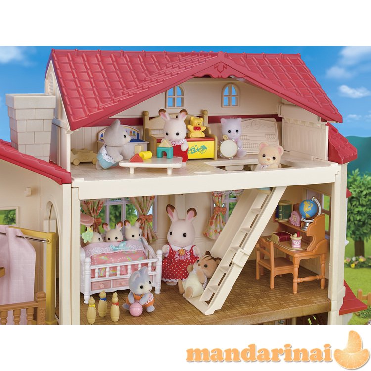 SYLVANIAN FAMILIES Kaimo namas su raudonu stogu