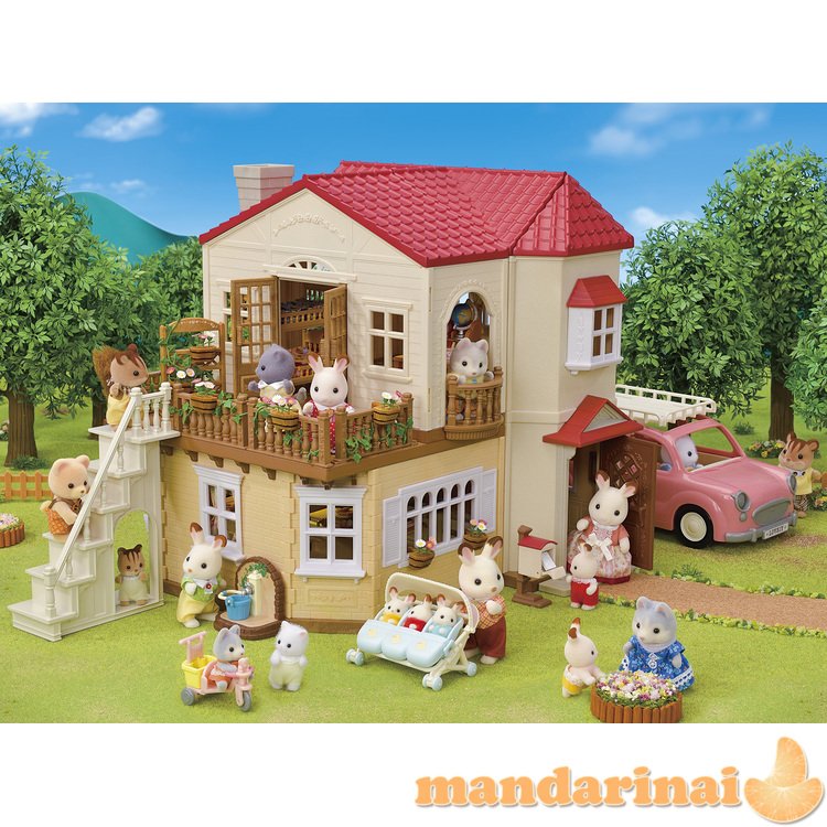 SYLVANIAN FAMILIES Kaimo namas su raudonu stogu