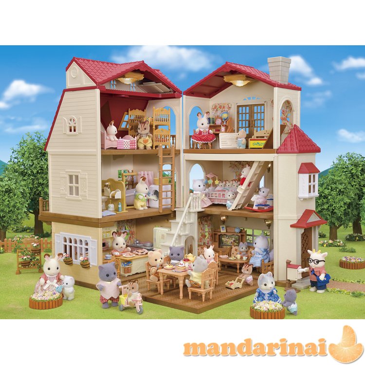 SYLVANIAN FAMILIES Kaimo namas su raudonu stogu