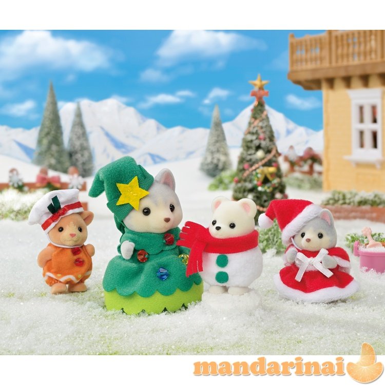 SYLVANIAN FAMILIES Rinkinys „Kalėdiniai draugai“