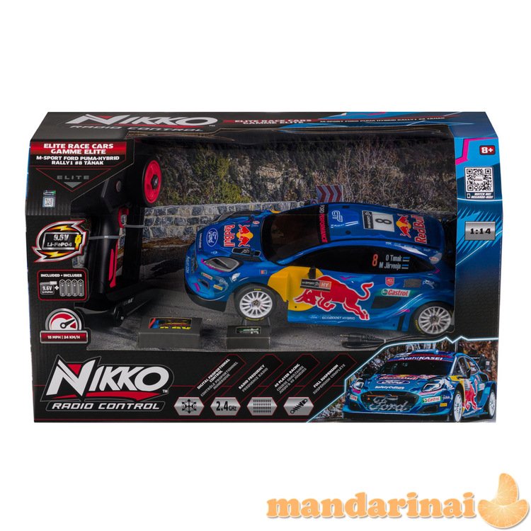 NIKKO RC automobilis M-Sport Ford Puma #8 Tanak, 1:14