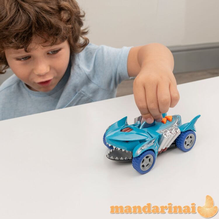 TEAMSTERZ Automobilis su šviesomis ir garsais „Mighty Machine shark“, 12,5 cm