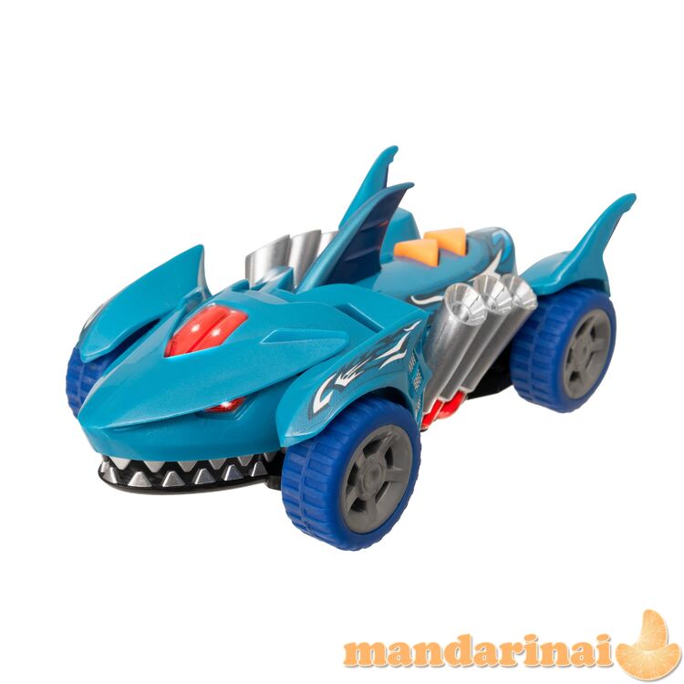 TEAMSTERZ Automobilis su šviesomis ir garsais „Mighty Machine shark“, 12,5 cm