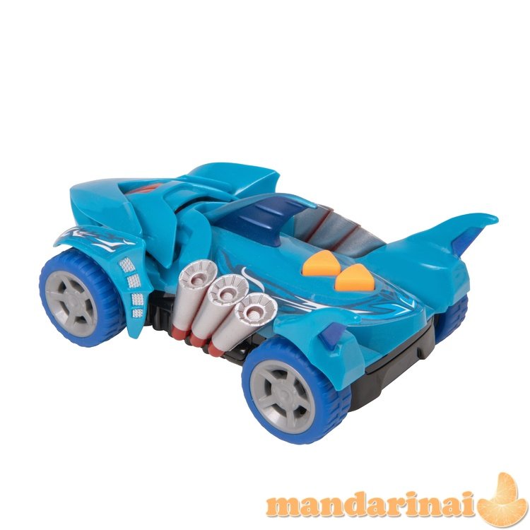 TEAMSTERZ Automobilis su šviesomis ir garsais „Mighty Machine shark“, 12,5 cm