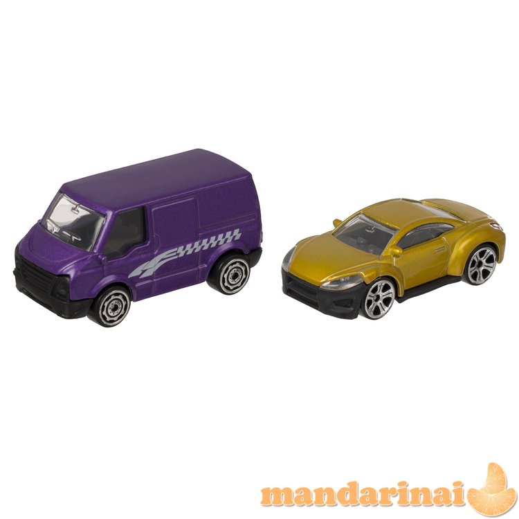 TEAMSTERZ Gatvės automobiliai, 2 vnt., 7,5cm