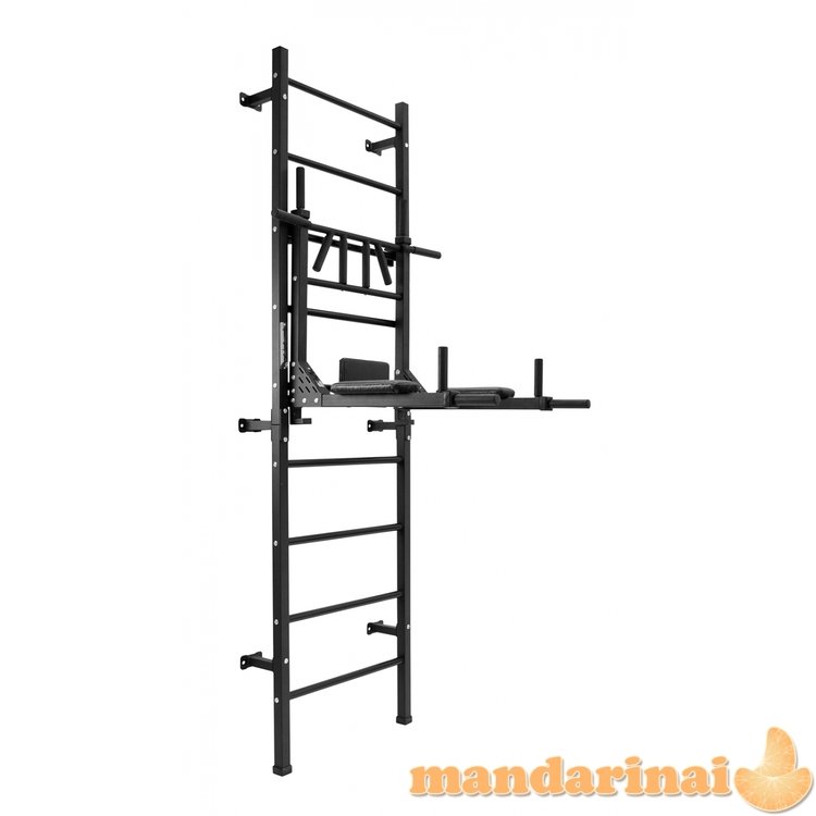 Sporto kompleksas (gimnastikos sienelė) SAN PRO 3 in 1 juodas, 229x68cm