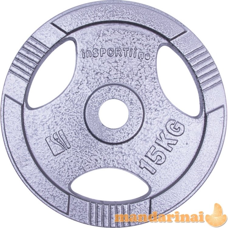 Plieninis svoris grifui 30mm inSPORTline Hamerton 15kg