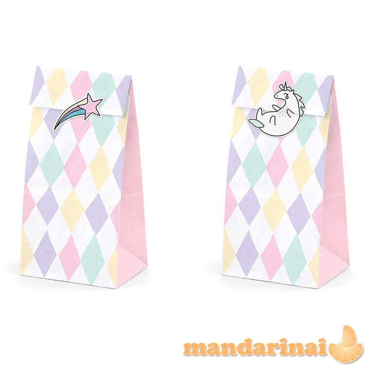 Treat bags Unicorn (1 pkt / 6 pc.)