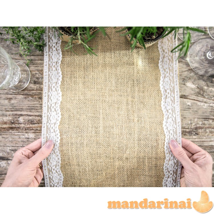 Jute table runner, 0.28x2.75m