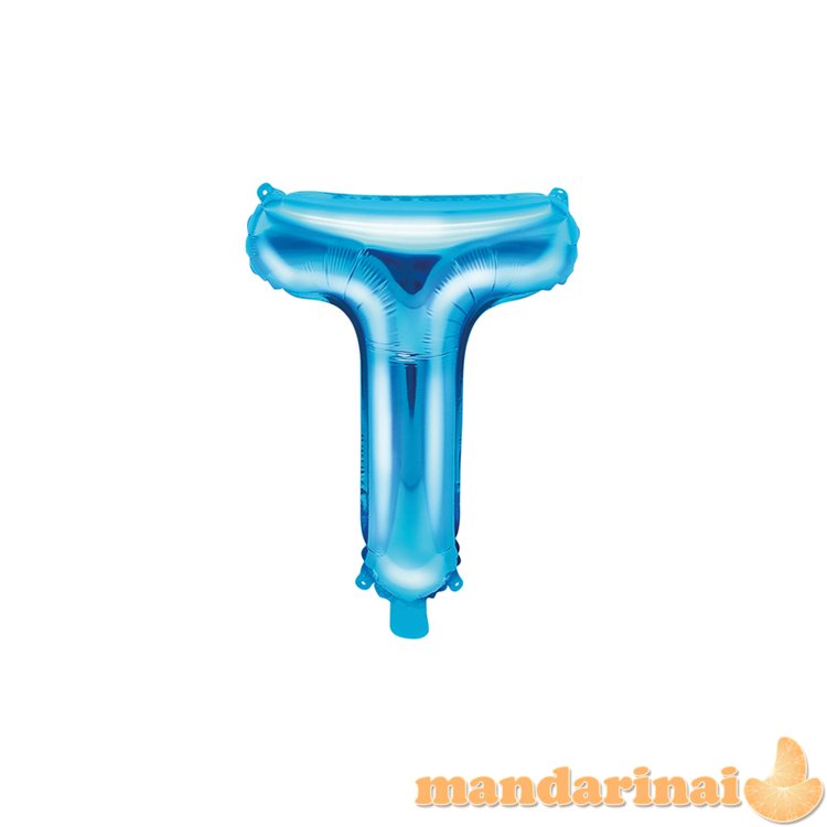 Foil Balloon Letter T , 35cm, blue