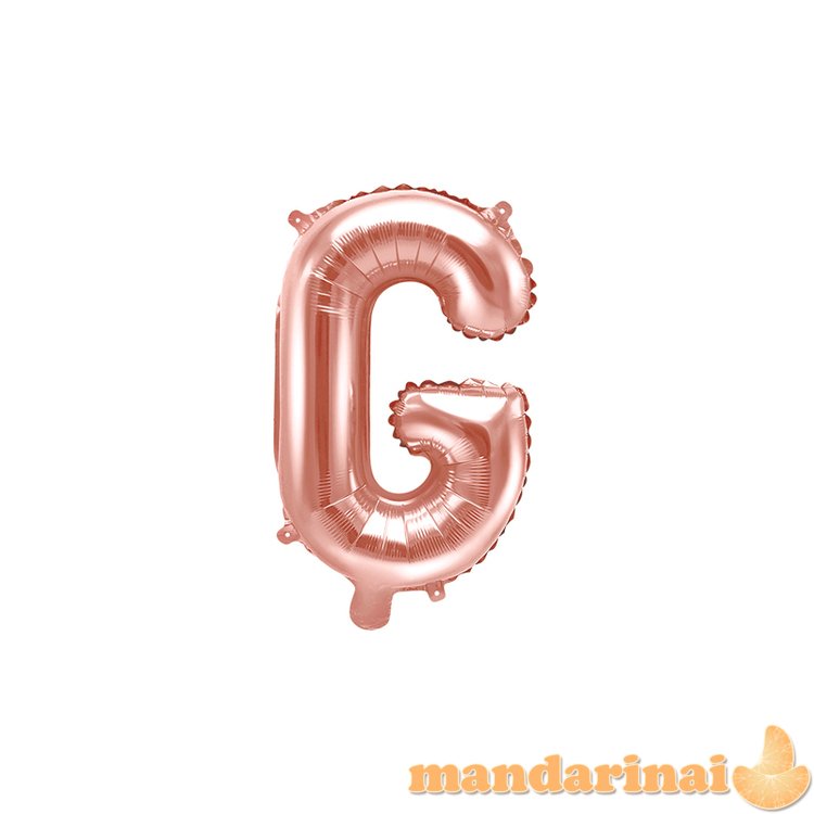 Foil Balloon Letter G , 35cm, rose gold