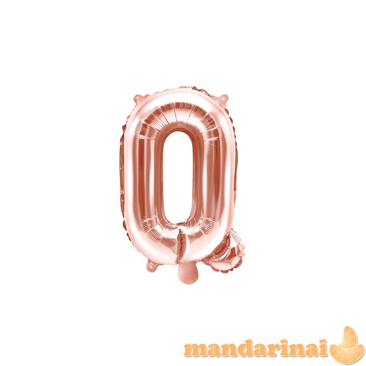 Foil Balloon Letter Q , 35cm, rose gold