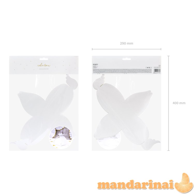 Boxes - Wings, white, 8.5x14.5x8.5cm (1 pkt / 10 pc.)