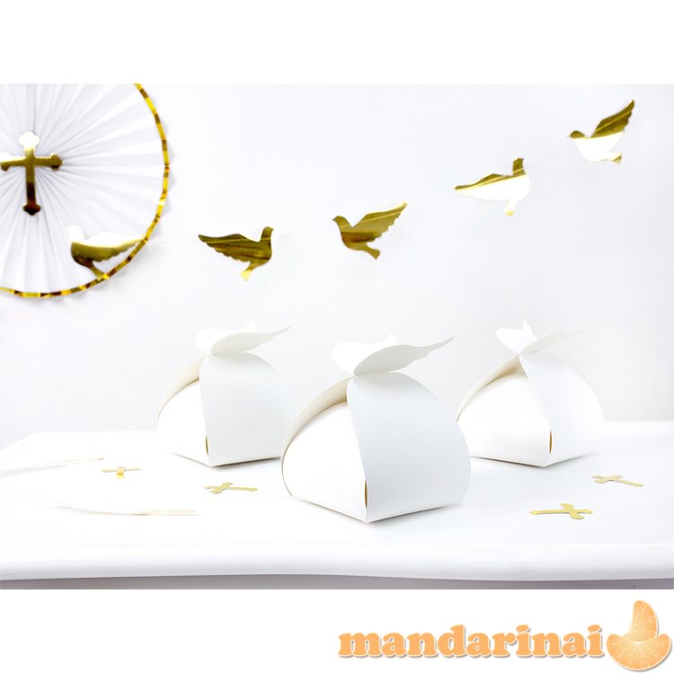 Boxes - Wings, white, 8.5x14.5x8.5cm (1 pkt / 10 pc.)