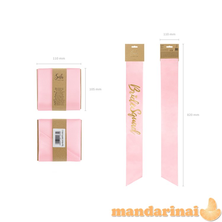 Sash Bride squad, light pink, 75cm