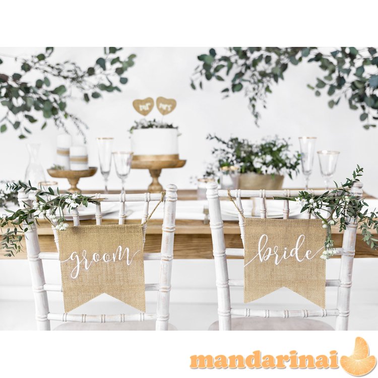 Chair signs Bride Groom (1 pkt / 2 pc.)