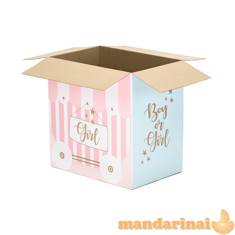 Balloons box - Boy or Girl, 60x40x60cm (1 pkt / 5 pc.)