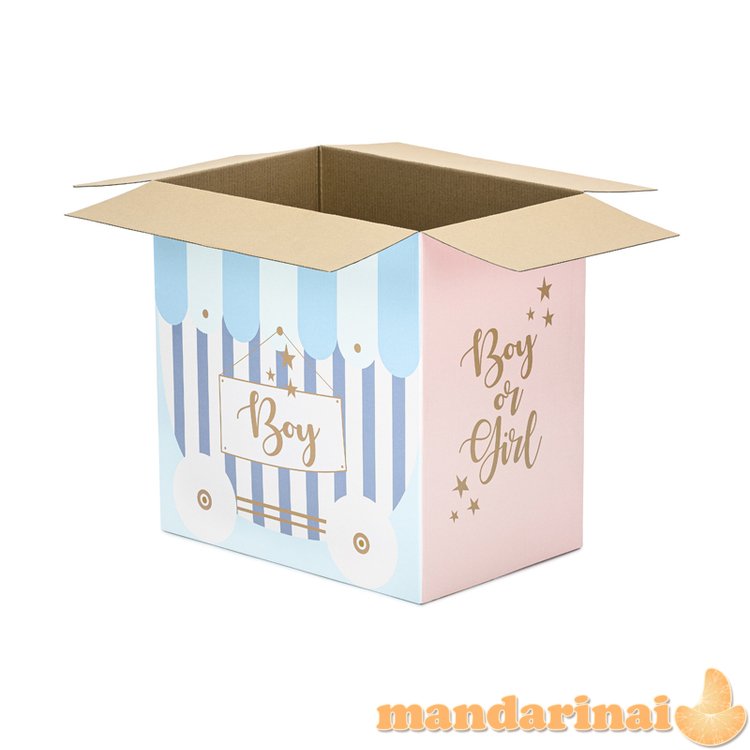 Balloons box - Boy or Girl, 60x40x60cm (1 pkt / 5 pc.)