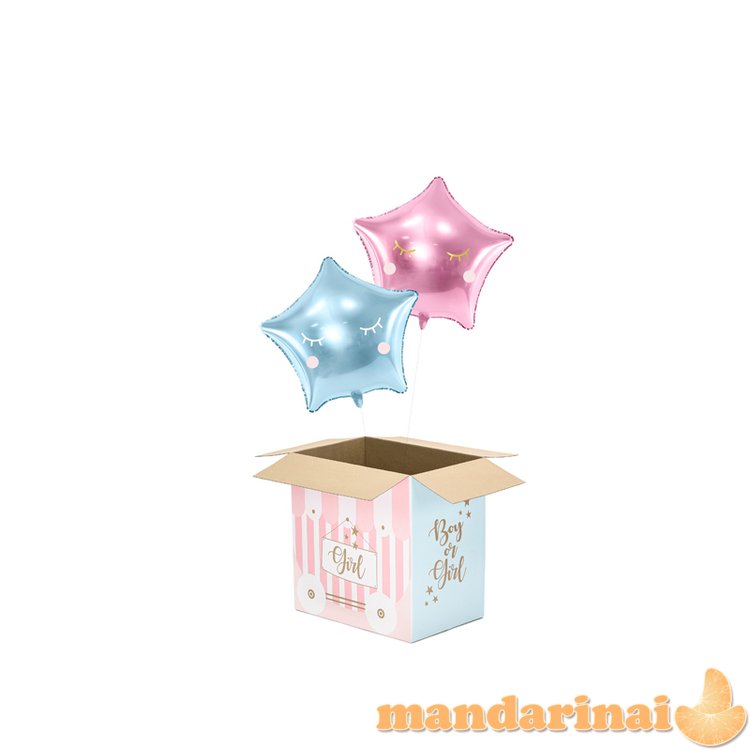 Balloons box - Boy or Girl, 60x40x60cm (1 pkt / 5 pc.)