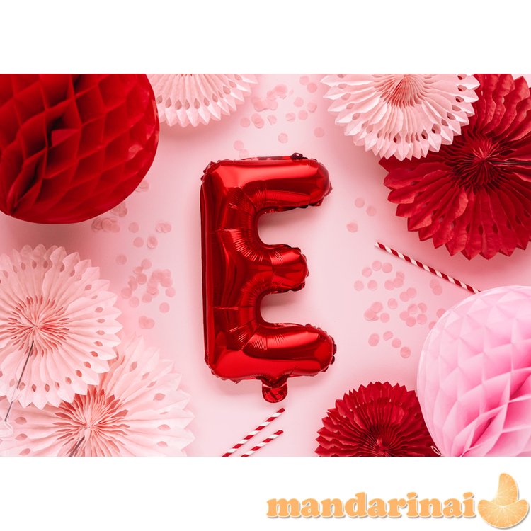 Foil Balloon Letter E , 35cm, red