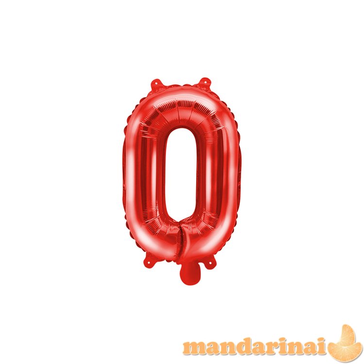 Foil Balloon Letter O , 35cm, red