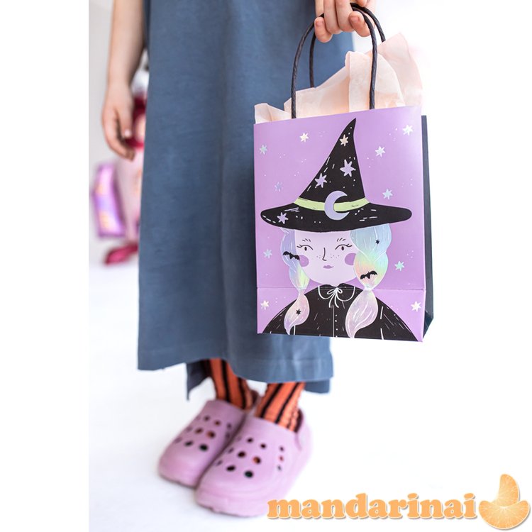 Gift bag Witch, mix, 8x14x18 cm