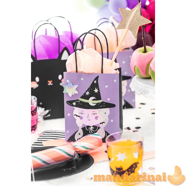 Gift bag Witch, mix, 8x14x18 cm