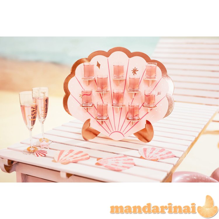 Napkins Seashell Bride to be, pink, 13.5x13 cm (1 pkt / 20 pc.)