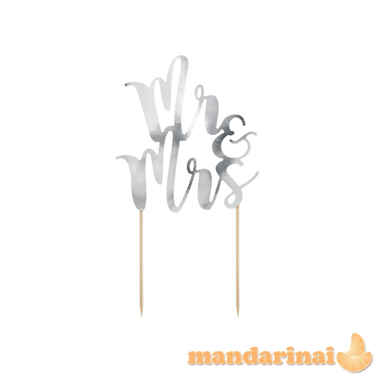 Cake topper Mr&Mrs, 25.5cm