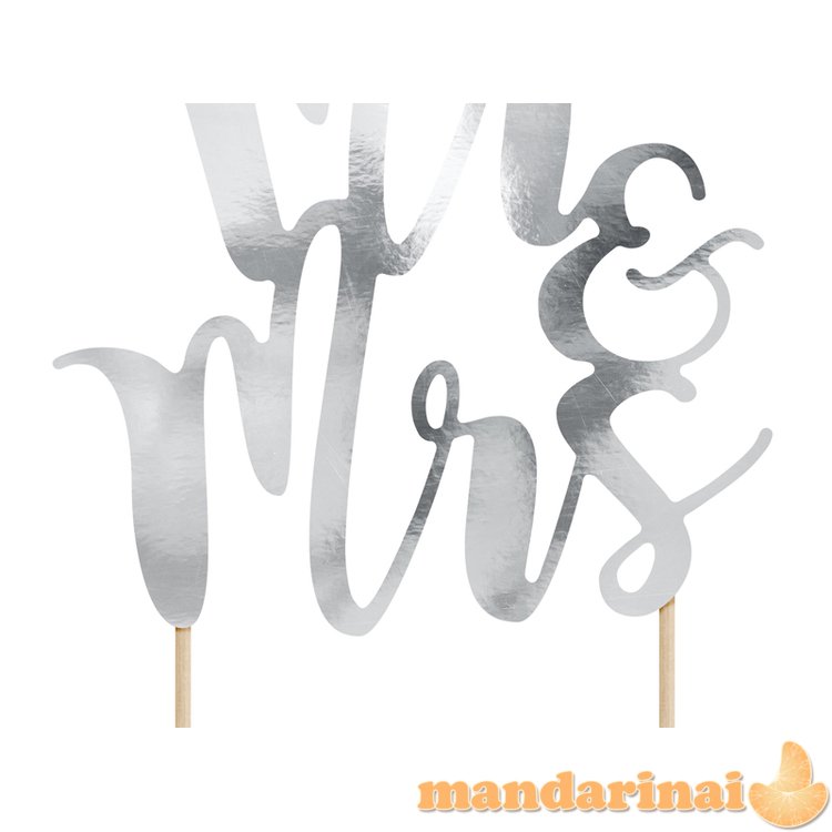 Cake topper Mr&Mrs, 25.5cm