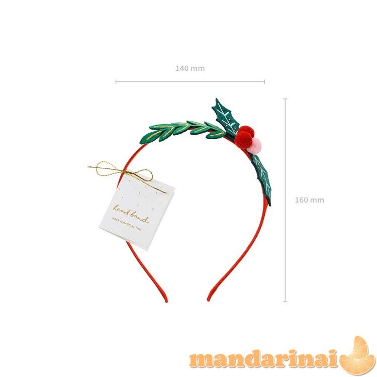 Headband Mistletoe, 14.5x17 cm, mix