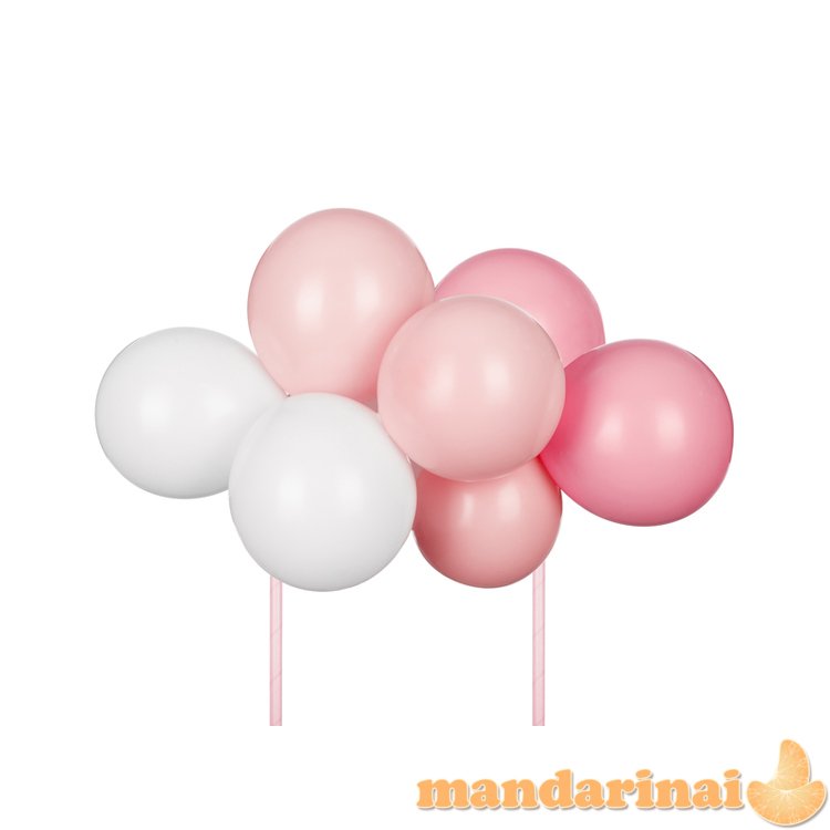 Balloon cake topper, pink, 29 cm