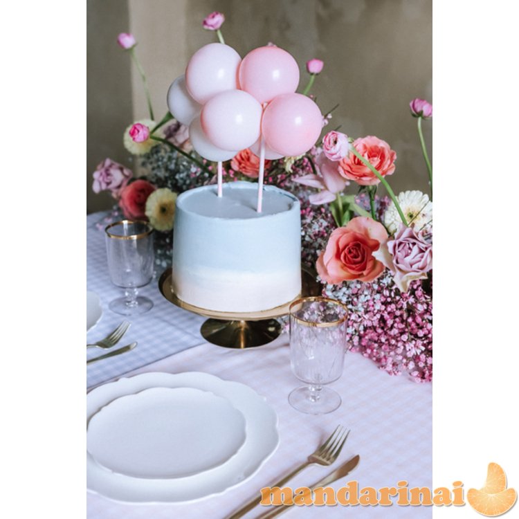 Balloon cake topper, pink, 29 cm