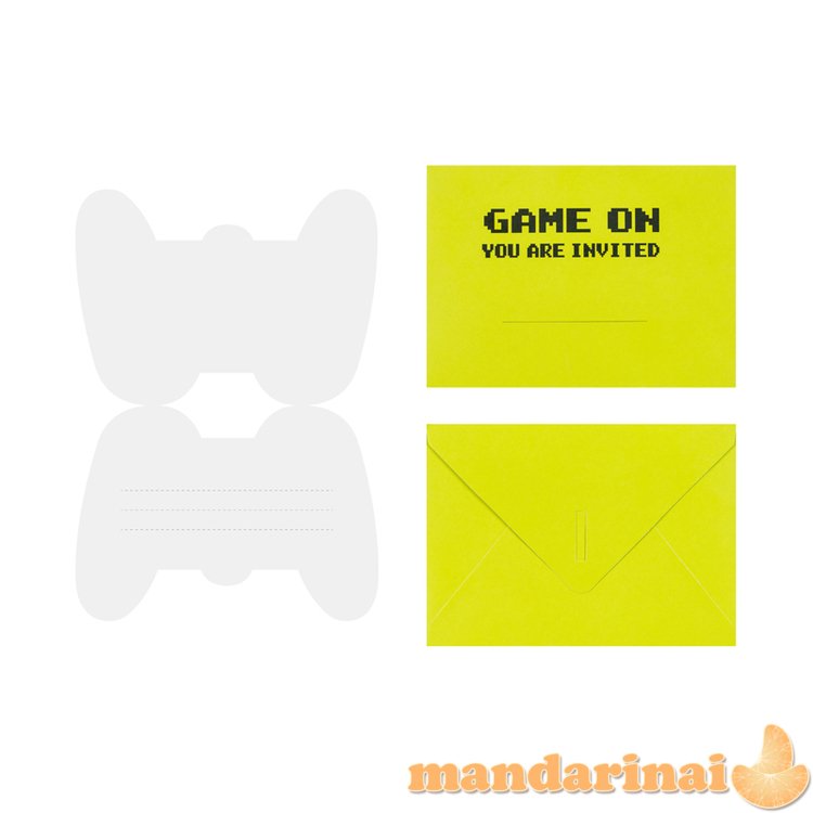 Invitations Gamepad, mix (1 pkt / 6 pc.)