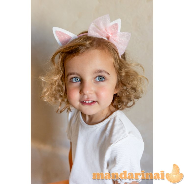 Kitty Headband with Bow, pink