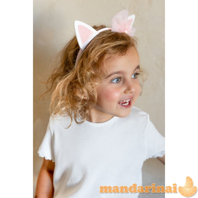 Kitty Headband with Bow, pink