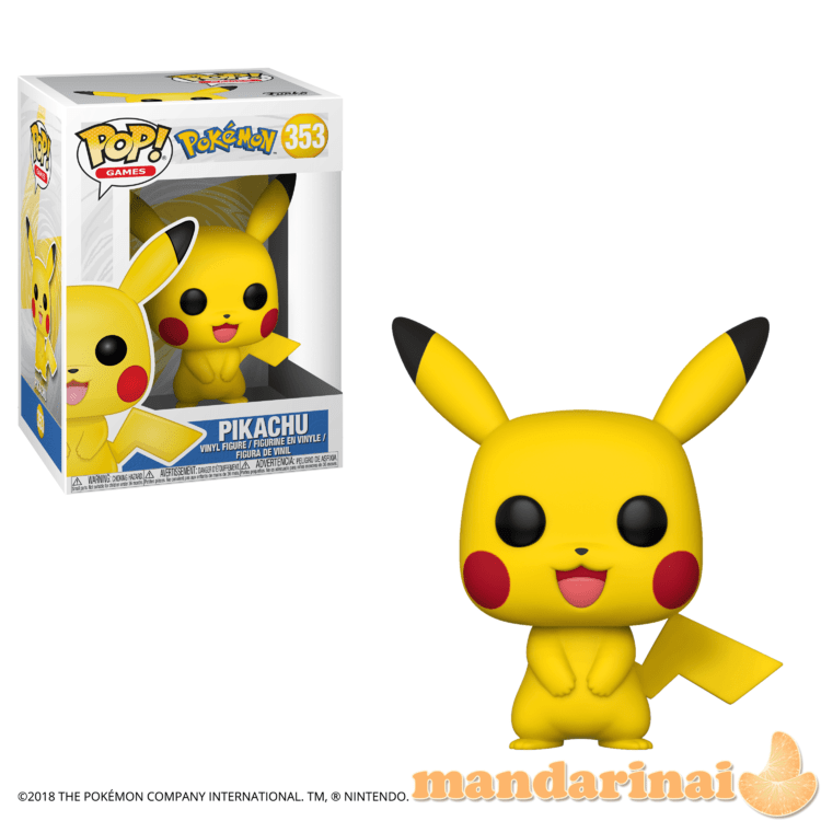 FUNKO POP! Vinilinė figūrėlė: Pokemon - Pikachu, 11,4 cm