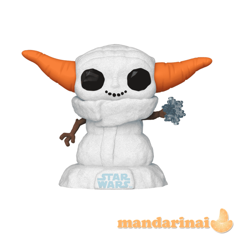 FUNKO POP! Vinilinė figūrėlė: Star Wars: The Mandalorian -  Holiday Grogu snowman (The Child)