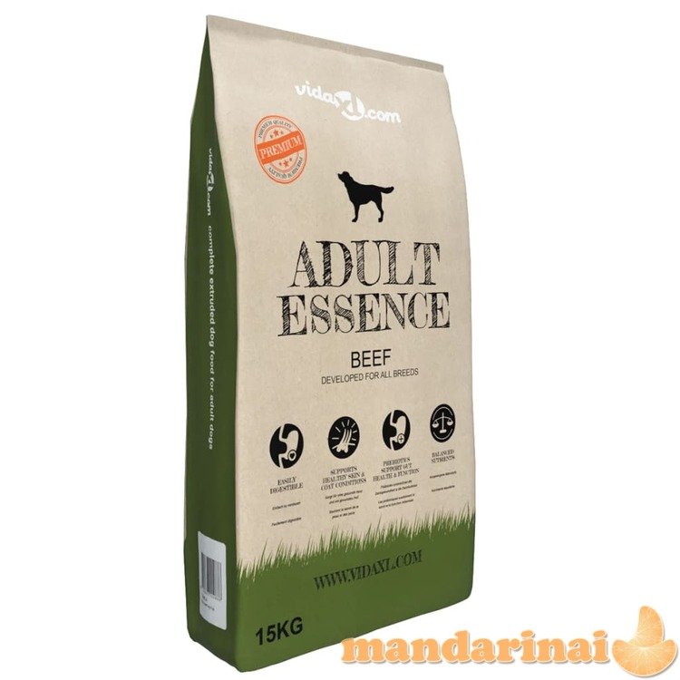 Sausas maistas šunims, adult essence beef, 15 kg