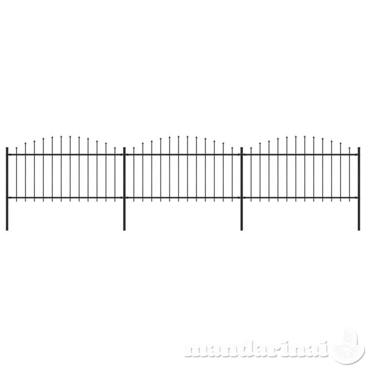 Sodo tvora su iečių viršug., juoda, (1,25-1,5)x5,1m, plienas