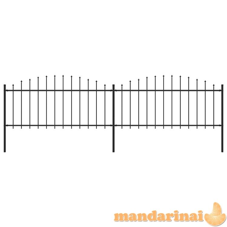 Sodo tvora su iečių viršug., juoda, (0,5-0,75)x3,4m, plienas