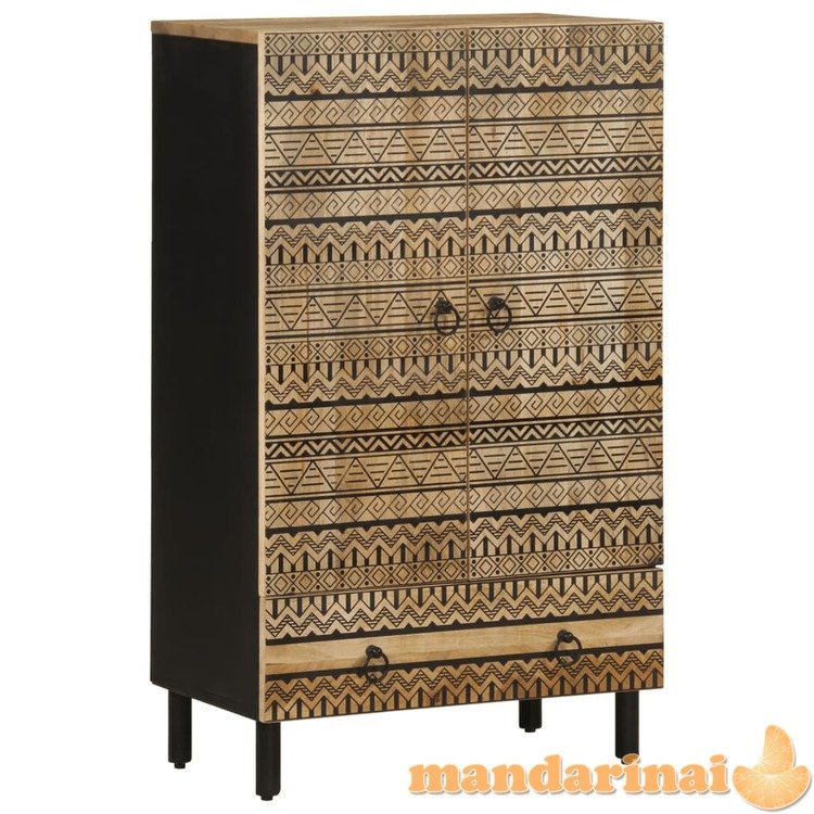 Highboard 60x33,5x110 cm masyvus rough wood mango