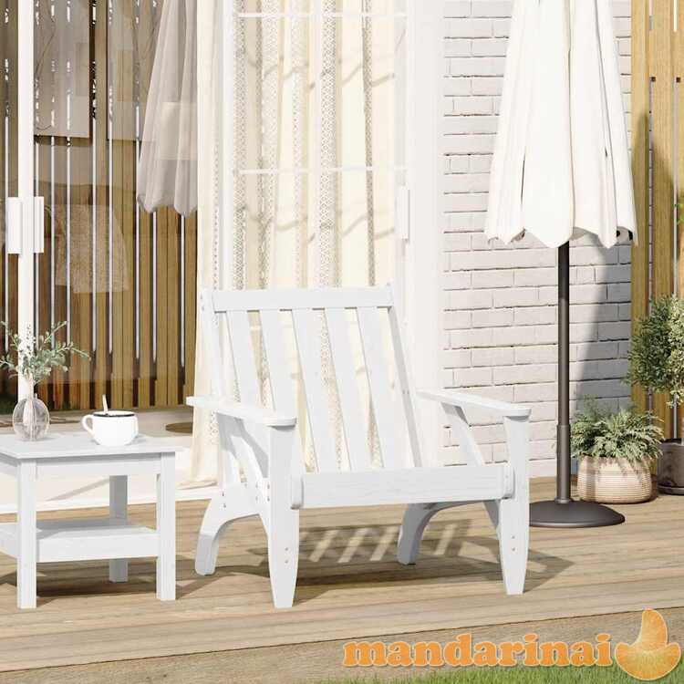 Garden adirondack kėdė balta 75x77x77 cm medžio masyvo pušis